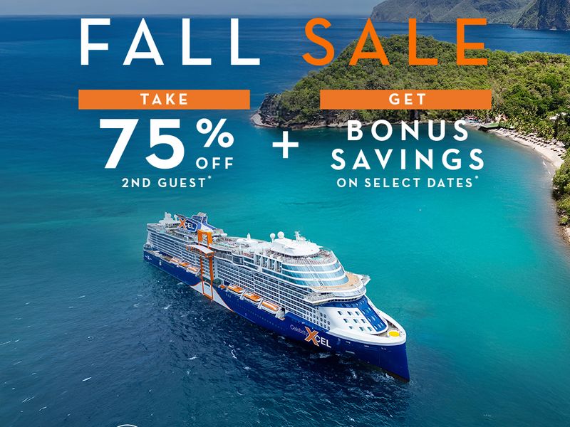 Fall Sale: Up to 75% Off 2nd Guest + Free Extra Guests