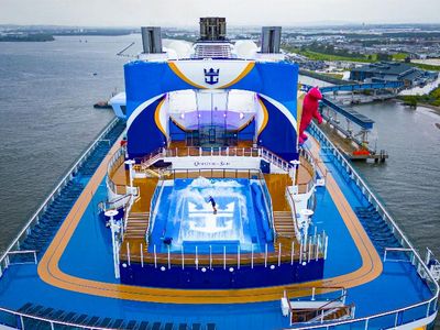 Quantum of the Seas The getaway for families and friends features the North Star observation capsule, the RipCord by iFly skydiving simulator, SeaPlex – the largest indoor activity complex at sea – more than 20 restaurants, bars and lounges, including family-style Italian classics at Jamie’s Italian; and show-stopping entertainment that merges artistry with cutting-edge technology